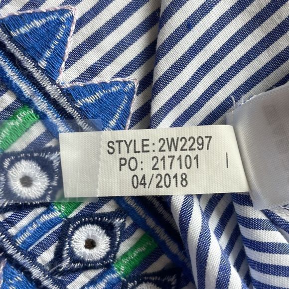 Vineyard Vines Blue and White Striped Blouse - Picture 11 of 11